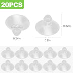 20 Pack 18mm/0.7" Transparent Anti-Collision Suction Cups - Image 2