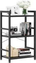 NUMENN 3 Tier Slim Bookshelf, Bookcase Shelf Storage Organizer, Modern Book by NUMENN
