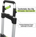 Leeyoung Folding Hand Truck and Dolly, 309 lb Capacity Aluminum Portable Cart - Image 8