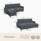 JAMFLY Pull Out Sleeper Sofa Bed - Image 2