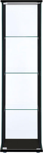 Coaster Home Furnishings Cyclamen 64-inch 5-Tier Clear Tempered Glass Curio - Image 4