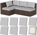 8Pcs Outdoor Cushion Covers, Stretch Patio Furniture Couch Chair Slipcovers | by VORSHAPE