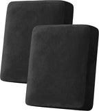 H.VERSAILTEX Velvet Stretch Couch Cushion Cover Plush Cushion Slipcover by HVERSAILTEX