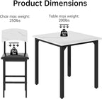 AWQM 5-Piece Dining Table Set, Dining Table Set - Image 7