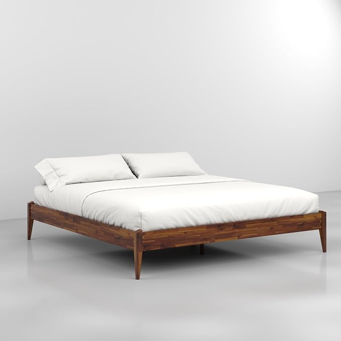 Bme Dinkee King Size Bed Frame, 15 Inch High Platform, Modern Minimalist Style - Image 4