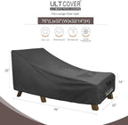 ULTCOVER Waterproof Patio Lounge Chair Cover Heavy Duty Outdoor Chaise Lounge - Image 2