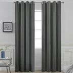 Yakamok Room Darkening Curtains 52x96 inch Length Dark Grey-Living Room | 2 by Yakamok