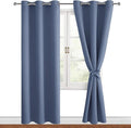 Blackout Curtains for Bedroom, 38 x 72 Inches Long, Window Curtains for Living by Hiasan