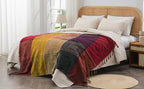 Boho Throw Blanket, Chenille Jacquard Tassels Throw Blankets - Image 6