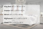 First of a Kind Santa Monica Traditional 5 Piece King Bedroom Set - Image 7