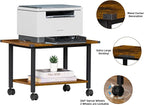 Lerliuo Under Desk Printer Stand, 2-Tier Industrial Mobile Printer Table - Image 7