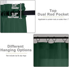 Cafe Curtains 36 Inch Length Tier 2 Pieces, Modern Soft Airy Sheer Kitchen - Image 4