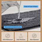 GORILLA GRIP Waterproof Traffic Guard Door Mat, 72x48 Indoor Outdoor Durable - Image 5