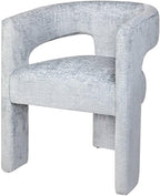 Jofran Gwen Jacquard Upholstered Accent Chair, Modern Luxury Plush Sculptural - Image 4