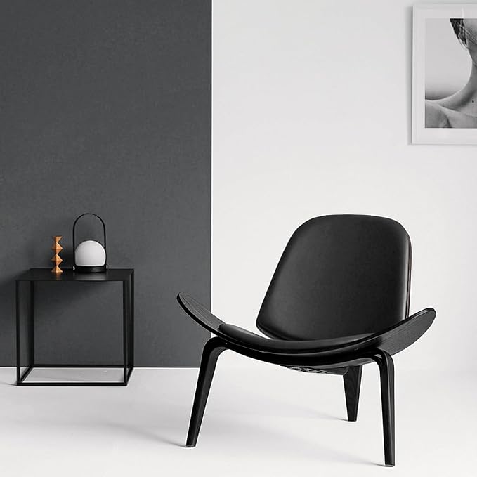 OAKHAM Comfy Shell Chair, Mid Century Modern Accent Chair by OAKHAM