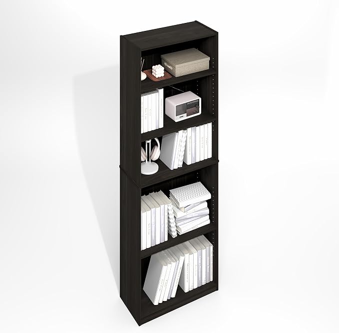 Furinno Jaya Simply Book Shelf, 5-Tier Bookshelf, Bookcase by Furinno-FitsYourSpaceFitsYourBudget