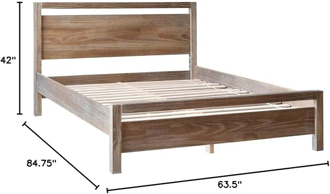 Grain Wood Furniture Loft Queen Size Solid Wood Bed - Image 3