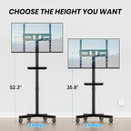 Mobile TV Cart for 23-60 Inch LCD LED OLED Flat Curved Screen TVs - Image 3