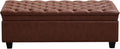 WUTUTUEE 50" Faux Leather Storage Ottoman Bench, Upholstered Rectangle End of by WUTUTUEE