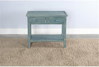 Sunny Designs Marina Sea Grass Wood Side Table - Image 2