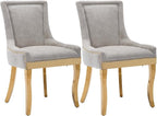 Upholstered Dining Chairs Set of 2, Modern Fabric Side Chairs by MZDOO
