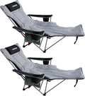 Reclining Camping Chair with Removable Footrest Lounge Chair with Headrest by POEPORE__LOOKGOODFEELGOOD
