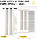 MIULEE Blackout Curtains for Bedroom 2 Panels 40 x 72 Inch Long Ivory | Thermal - Image 7