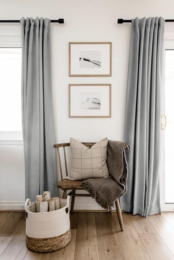 Linen Textured Total Blackout Curtains - Image 6