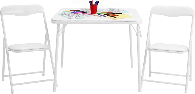 Flash Furniture Mindy Kids 3-Piece Folding Table and Chairs Set - Image 2
