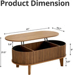 Oval Lift Top Coffee Table - Image 2