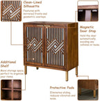 COZAYH 2 Door Accent Cabinet, Wood Sideboard Storage Furniture - Image 3