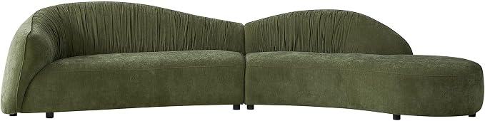 145.67 Large'' Curved Sofa Couch - Image 8