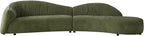 145.67 Large'' Curved Sofa Couch - Image 8