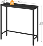 HOOBRO 2 Pack Narrow Console Table, 29.5" Small Entryway Table, Thin Long Sofa - Image 3