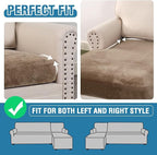 H.VERSAILTEX Velvet Stretch Sectional Couch Cover - Image 6