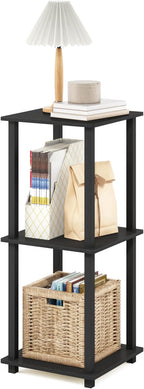Furinno SIMPLISTIC Side Table Set of 2, 2-Tier Square Modern End Table - Image 5