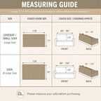 Fuzzy Hobo Couch Cover for Sectional Sofa, Sofa Slipcover for 2 Cushion Couch - Image 6