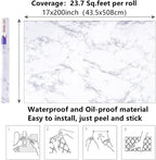 Arthome White Marble Contact Paper - Image 7