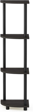 Furinno TURN-N-TUBE Corner Shelf, 4-Tier Corner Bookshelf, Display Storage - Image 7
