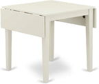 East West Furniture NDVA3-LWH-W 3 Piece Modern Dining Table Set Contains a - Image 5