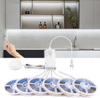 AIMENGTE Cabinet Light, LED Strip Lights, 6-in-1 12V COB Under Cabinet Lighting - Image 2