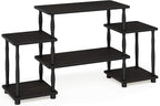 Furinno Turn-N-Tube No Tools Entertainment Center, Classic Square Corner - Image 5