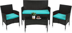 FDW Rattan Furniture Wicker Chair Patio Bristo Set by FDW