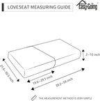 Easy-Going Stretch 2 Pieces Loveseat Couch Cushion Cover - Image 3