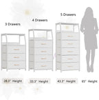 Furnulem Tall 4 Drawers Dresser, Vertical Storage Tower - Image 7