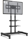 Mobile TV Stand Rolling TV Cart Floor Stand by TAVRFurniture