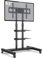 Mobile TV Stand Rolling TV Cart Floor Stand by TAVRFurniture