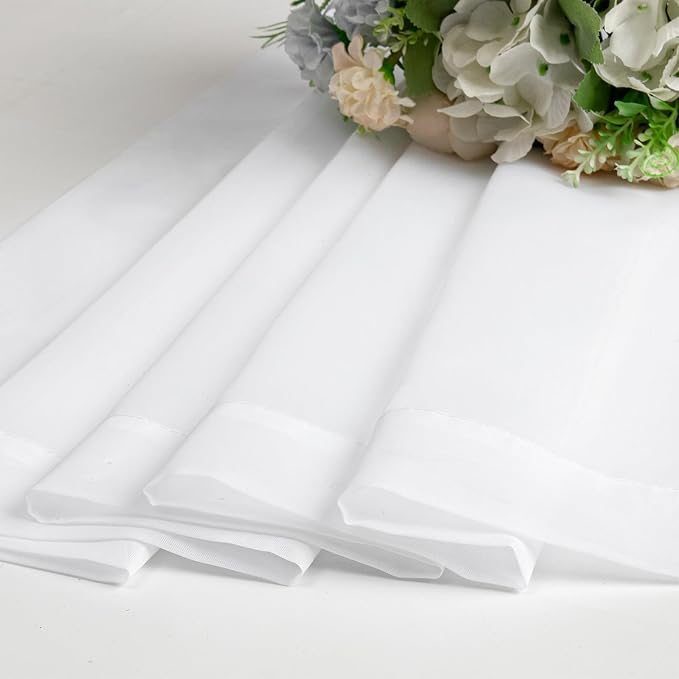 2 Pack White Sheer Curtain Panels - Image 8