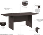 Bush Business Furniture 72-inch Office Conference Table - Image 7