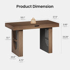 55" Convertible Computer Desk, 2-in-1 Flip-Top Desk & Dining Table - Image 2